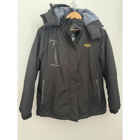 Wantdo Other - Wantdo Men Ski Coat L Warm Winter Snow Hood Snowboarding Black New No Tags